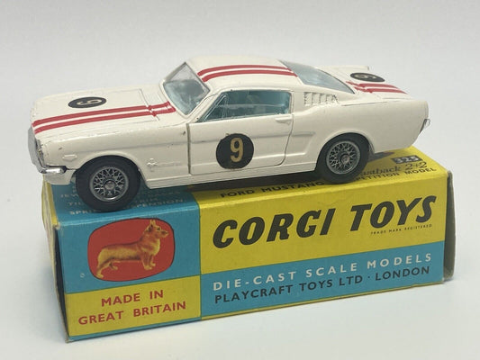 CORGI TOYS 325 FORD MUSTANG FASTBACK 2+2 WITH BOX - MINT