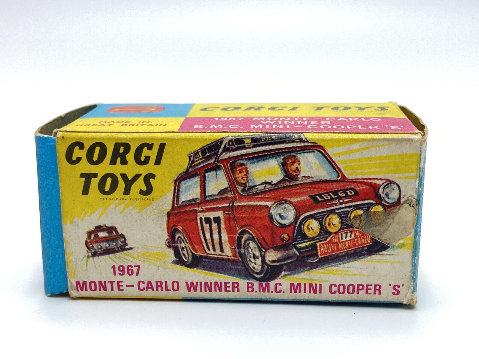 339 - Monte-Carlo Winner 1967 B.M.C. Mini Cooper 'S' – Corgi Model Club USA