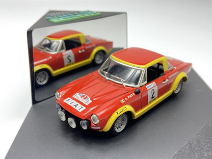 VITESSE L168  FIAT 124 ABARTH RALLY TAP 1974 R.PINTO IN CASE 1/43