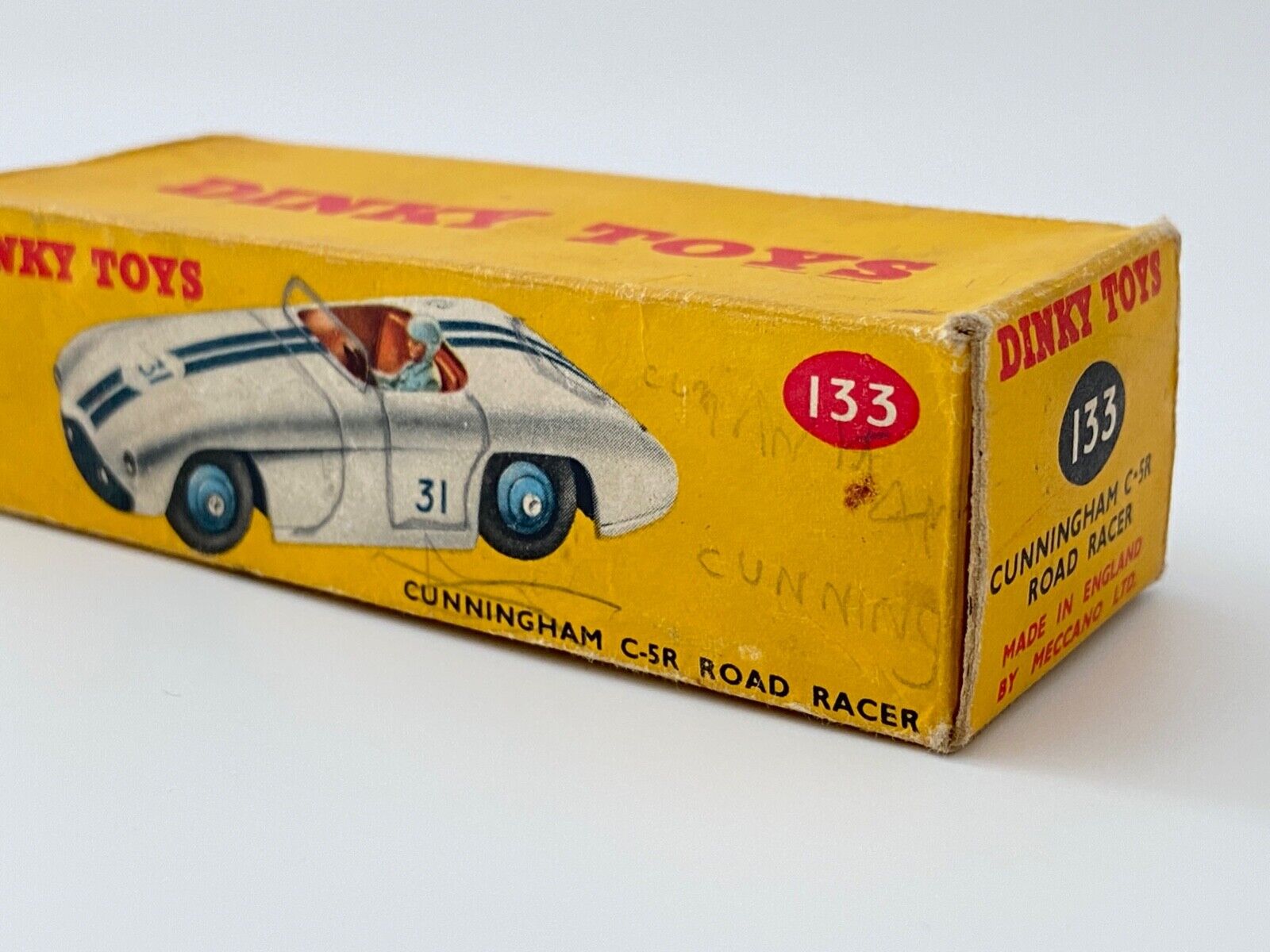 DINKY 133 CUNNINGHAM C5R ROAD RACER - RARE VERSION WITH ORIGINAL BOX