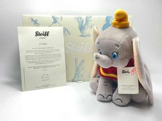 STEIFF 354564 DUMBO LE NO 1138 OF 2000 WITH BOX, TAGS AND CERTIFICATE - NEW COND