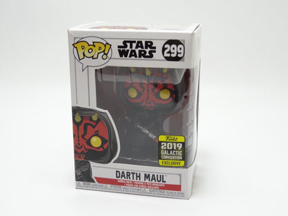 FUNKO POP STAR WARS DARTH MAUL GALACTIC CONVENTION EXCLUSIVE # 299 FUNKO POP STAR WARS DARTH MAUL GALACTIC CONVENTION EXCLUSIVE # 299