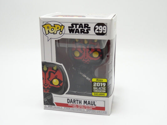 FUNKO POP STAR WARS DARTH MAUL GALACTIC CONVENTION EXCLUSIVE # 299