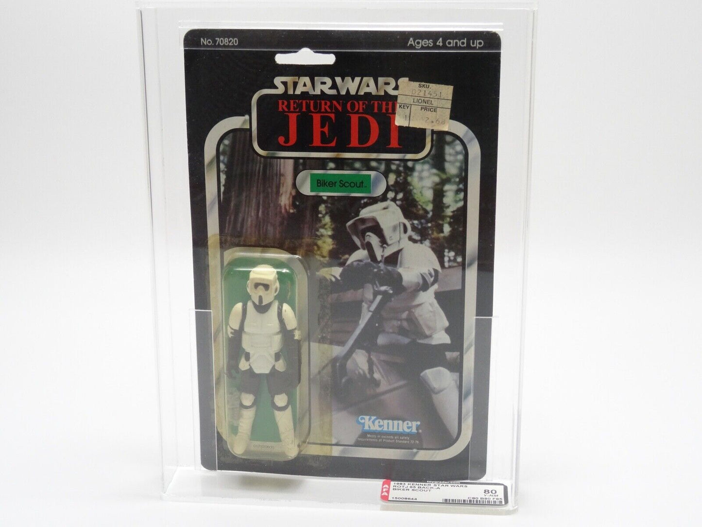 KENNER STAR WARS RETURN OF THE JEDI VINTAGE BIKER SCOUT 3 3/4