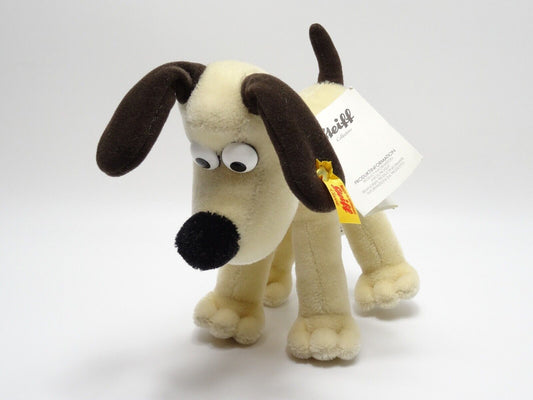 STEIFF GROMIT 23CM 663789 WHITE MOHAIR WITH TAG