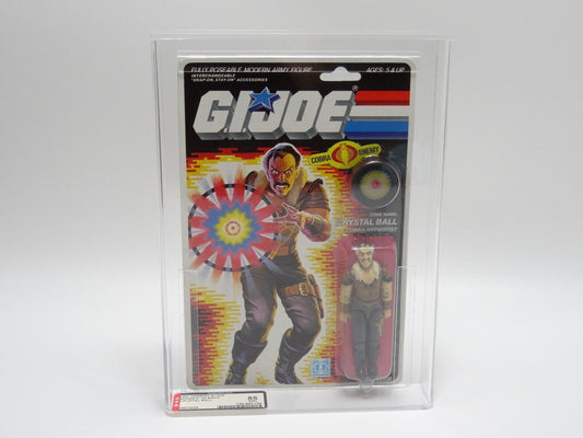 HASBRO GI JOE CRYSTAL BALL 3 3/4" FIGURE AFA GRADED 85 NM+ CARD