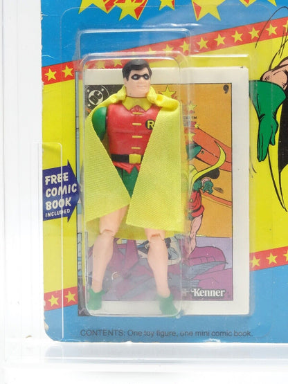 KENNER SUPER POWERS COLLECTION ROBIN FIGURE IN ACRYLIC CASE