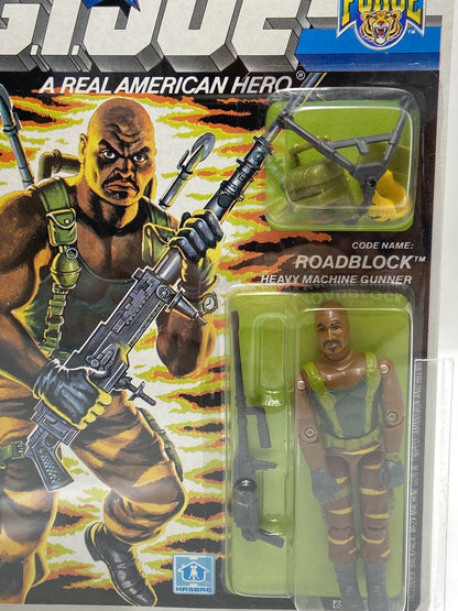 HASBRO GI JOE TIGER FORCE ROADBLOCK 3 3/4" FIGURE AFA 85 NM+ GRADE