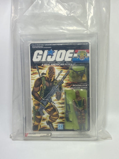 HASBRO GI JOE TIGER FORCE ROADBLOCK 3 3/4" FIGURE AFA 85 NM+ GRADE