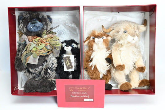 Charlie Bears Billy Goats and Gruff Fairytale Set - Low Edition No 3 with box