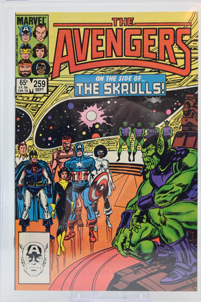 The Avengers #259 CGC 9.8 / 1985