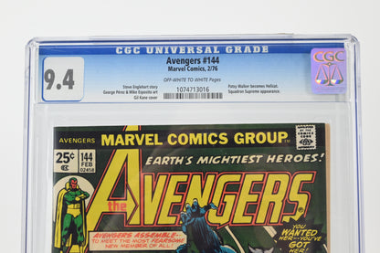 The Avengers #144 CGC 9.4 / 1976 - Marvel comics