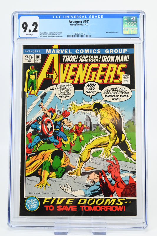 Avengers #101 - CGC 9.2 / 1972