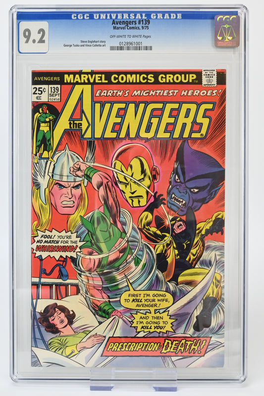 The Avengers #139 CGC 9.2 / 1975 - Marvel comics