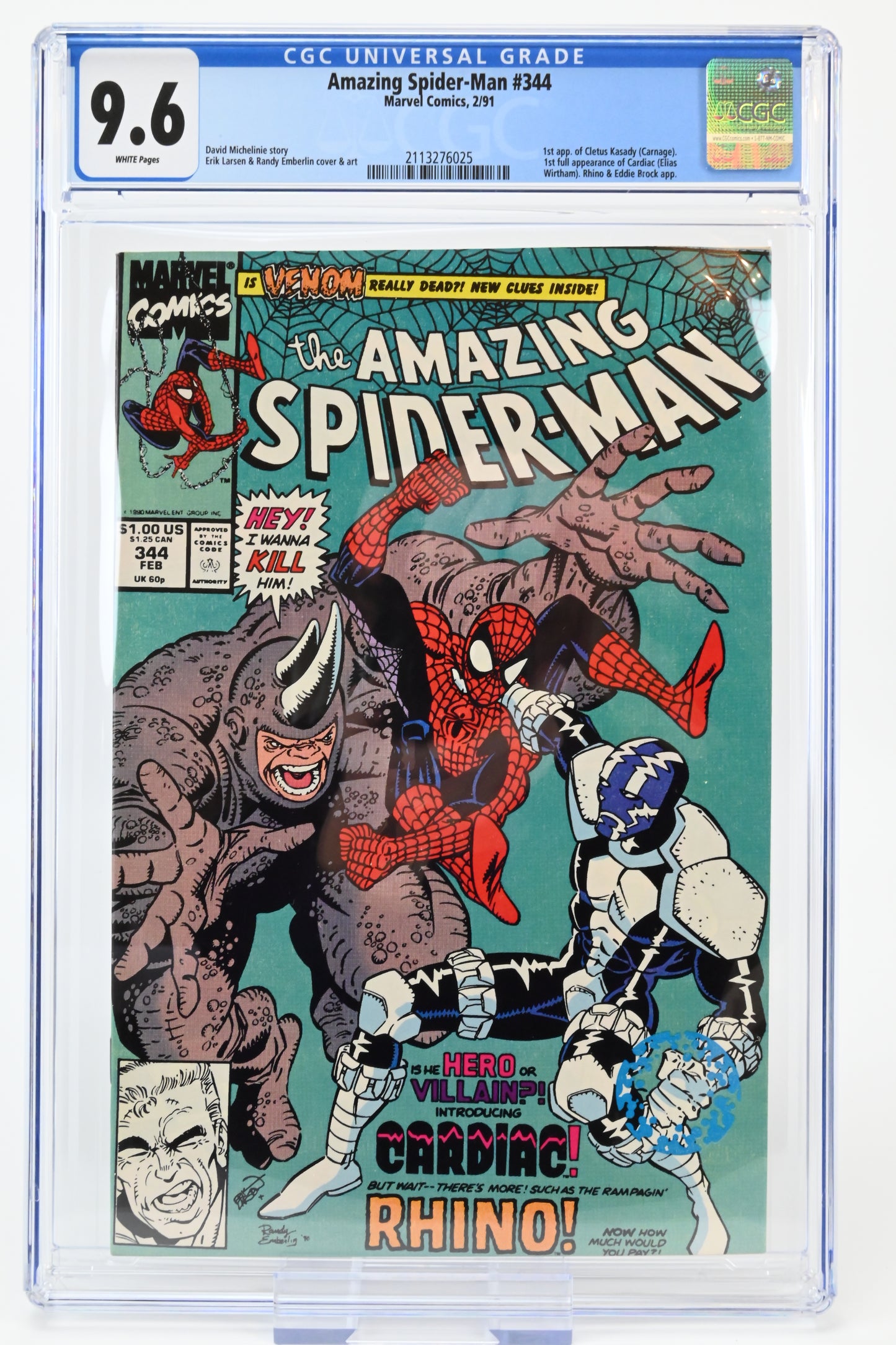 The Amazing Spider-Man #344 CGC 9.6 / 1991